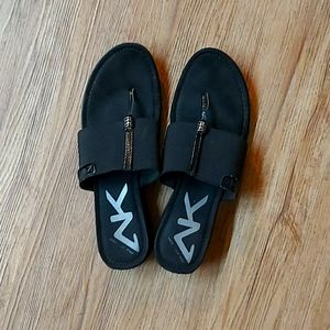 Fancy black sandals